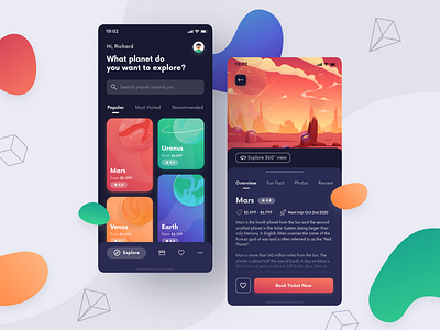 Space Travel App — Exploration Design