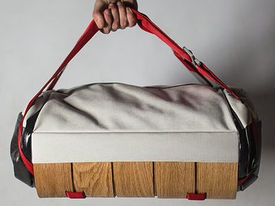 WOODEN BACKPACK backpack bag boat industrialdesign steambending wood