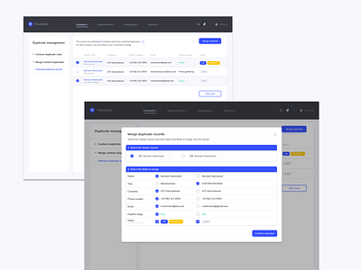 Dashboard design part2: merge duplicates