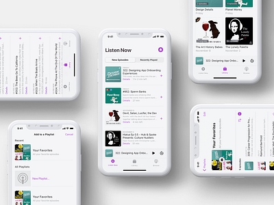 Apple Podcast Redesign Concept appdesign podcasts redesign ux uxdesign uxui