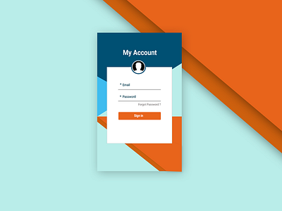 Simple login page design.