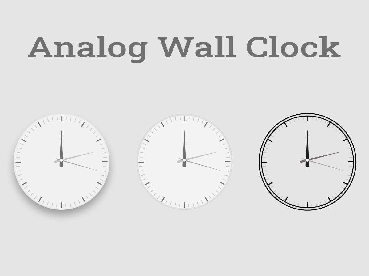 Analog Wall Clock by kowser jaman on Dribbble