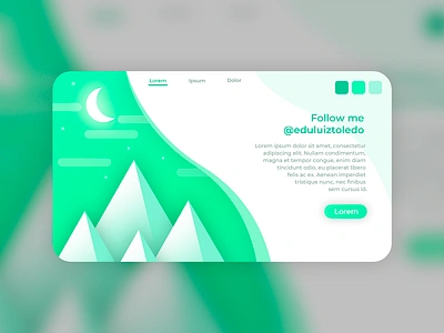 Cyan Layout Project design ui ux webdesign