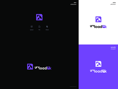 upload4k Logo branding design flat icon illustrator logo minimal typography vector web