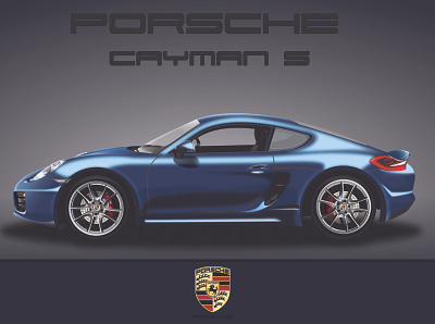 Porsche Cayman S affinity car cayman caymans designer illustration porsche