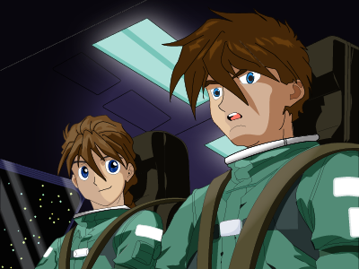 Heero Yuy and Duo Maxwell gundam gundam wing pilot vector