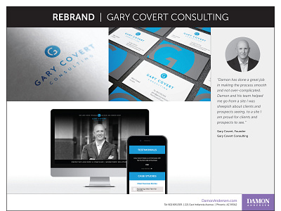 Rebrand - Gary Covert Consulting branding design logo