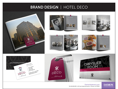 Brand Design Materials - Hotel Deco branding design