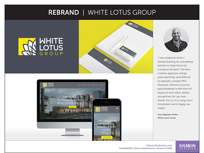Rebrand - White Lotus Group branding
