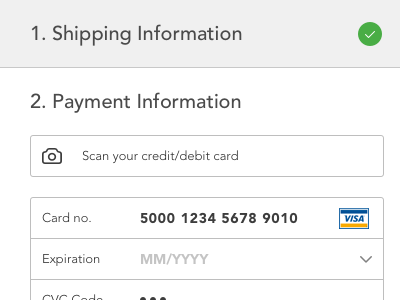 Daily UI #002 - Credit Card Checkout