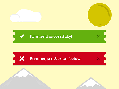 Daily UI #011 - Error/Success