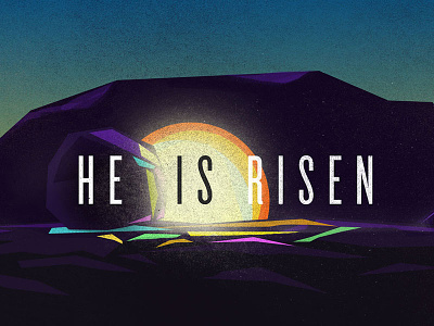 Easter Risen Theme christ design easter illustration jesus
