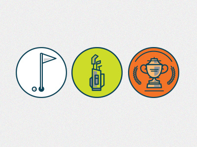 Golf Icons flat illustration icons golf