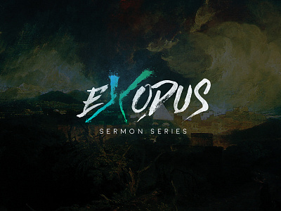 Exodus Sermon Series bible design exodus sermon typography