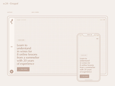 w.24 – Enograf design flat minimal typography ui ux web website