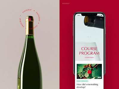 Program/mobile (Enograf) art design flat minimal typography ui ux web website