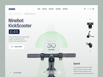 Ninebot—online store design concept