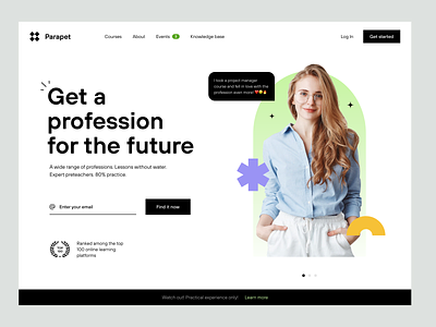 Educational platform 🎓 branding design minimal typography ui ux web website