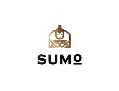 Sumo design elegant fun geometric rich simple simple logo sumo typohead