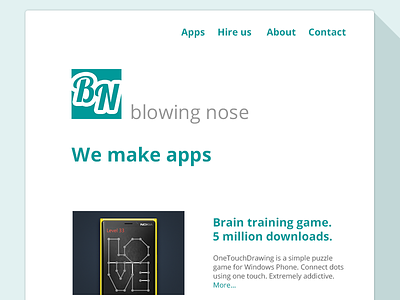 Blowing Nose - New Website