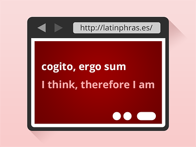 http://latinphras.es browser latin phrases minimal phrasebook red safari simple single page ui web website