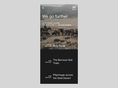 Foundlost—0001 adventure drops expedition foundlost interface kazakh mobile mongolia outdoor ui web webdesign
