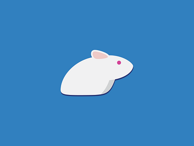 Mouse blue hamster icon illustration logo mice mouse symbol vector white