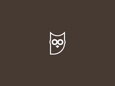 Refused owl logo aggressive bird design education eyes head logo nature negative space owl refused tutor