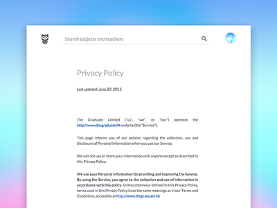 Privacy Policy