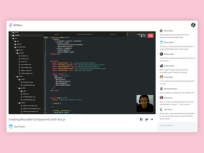 Live Session app code comments javascript learning live session skillbox stream twitch vue web