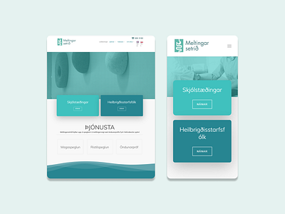 Meltingarsetrið design ui wordpress