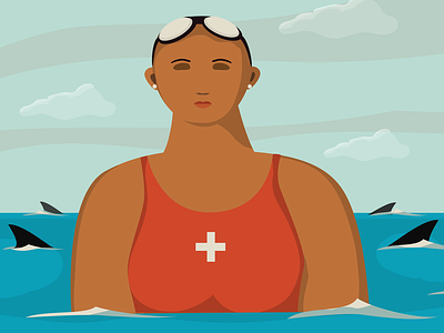 Lifeguard illustration vector artwork