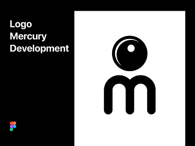 Logo Mercury Development branding design icon illustrator lettering logo logo design logodesign logoredesign logotype mercury minimal negative space planet typography ui ux vector web website