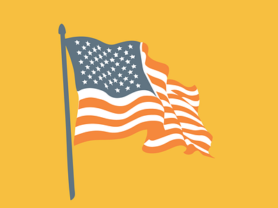 Made in America america branding design flag icon illustration made in america vector