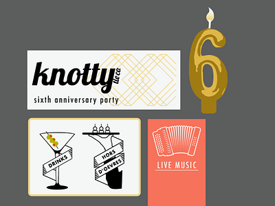 Party invitation progress shot digital illustration graphic design illustration typography