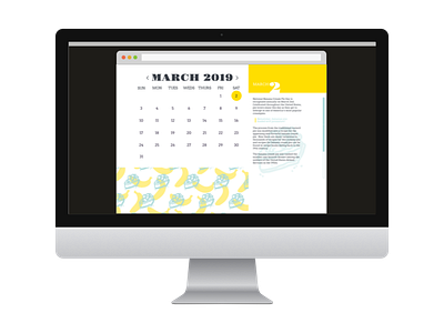 National Day Calendar- Responsive Concept App branding design digital illustration illustration pattern design ui ux vector web