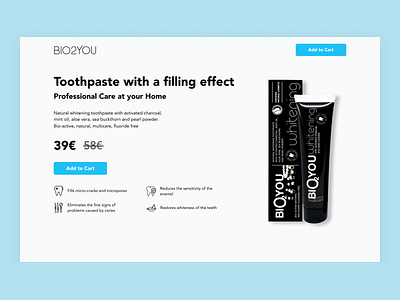 Product Landing page design