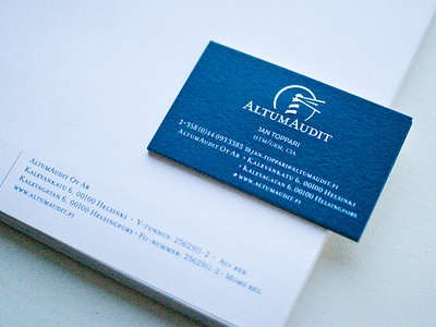 AltumAudit logo and stationary