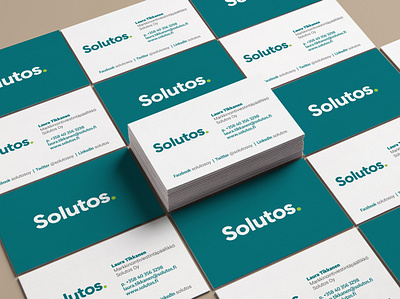Solutos business cards design branding business to business businesscard card design cards design identity logo paper print print design typography