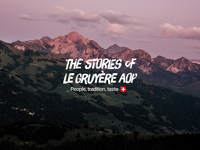 Gruyère Stories campaign logo branding logo logodesign