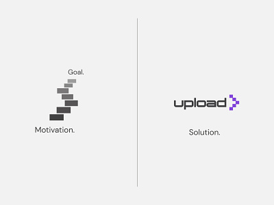Idea of the Upload logo branding design development education idea identity learning logo logoidea logotype simple typography