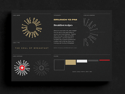 Visual identity for the Soul of Breakfast campaign branding identity logo logotype typography