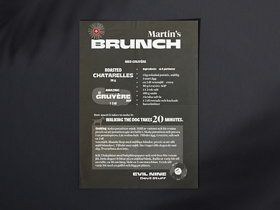 Visual identity for the Soul of Breakfast flyer menu poster recipe design typography