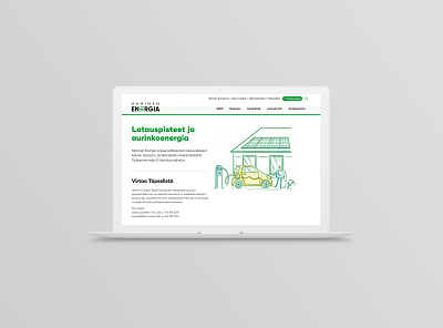 Website for Haminan Energia graphic design ui web wordpress