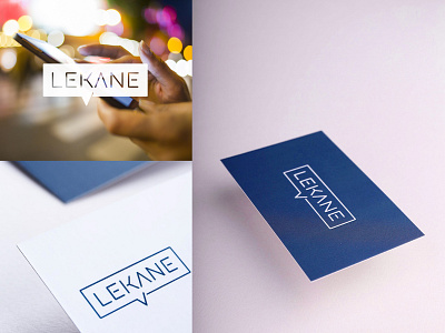 Lekane branding businesscards callout chat chatbot clean flat guidelines identity logo logodesign logos negative print simple