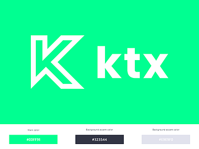 KTX Design logo brand logo logotype sygnet vector