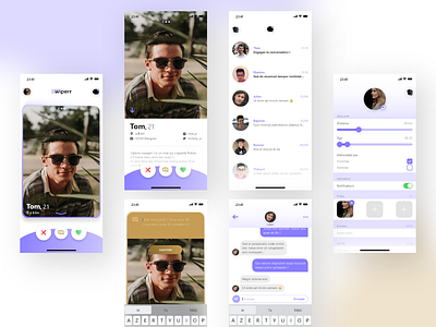 Swiperr App UI app design ui