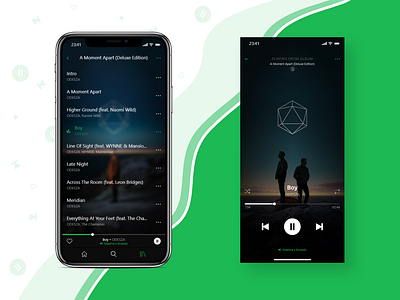 Spotify Redesign app design ui