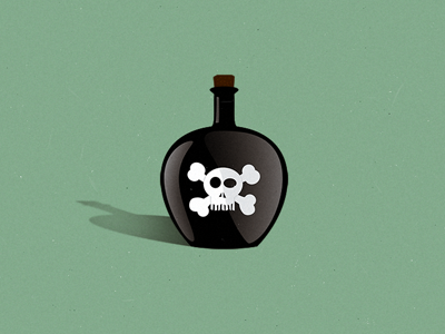 poison bottle icon logo poison skull