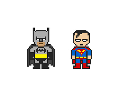batman superman batman cartoom movie pixel supeman